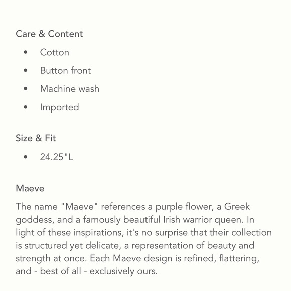 Anthropologie Maeve Poplin Buttondown Blouse - Picture 5 of 5